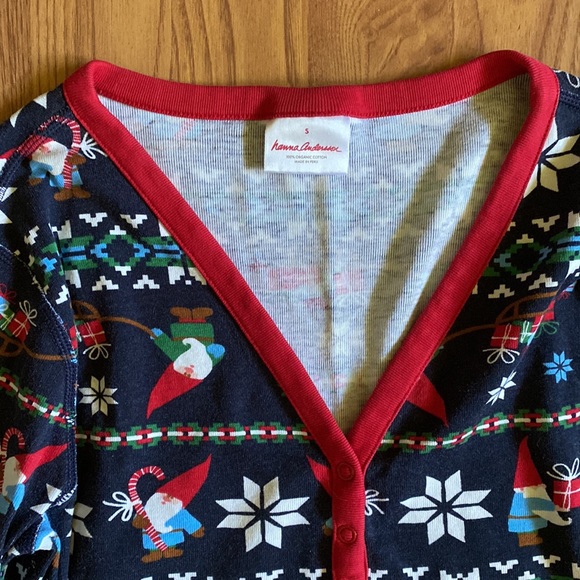 Hanna Andersson womens S, holiday pj top - Picture 2 of 2